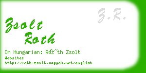 zsolt roth business card